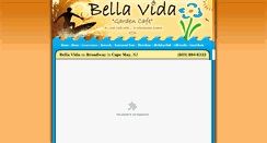 Desktop Screenshot of bellavidacafe.com