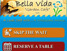 Tablet Screenshot of bellavidacafe.com